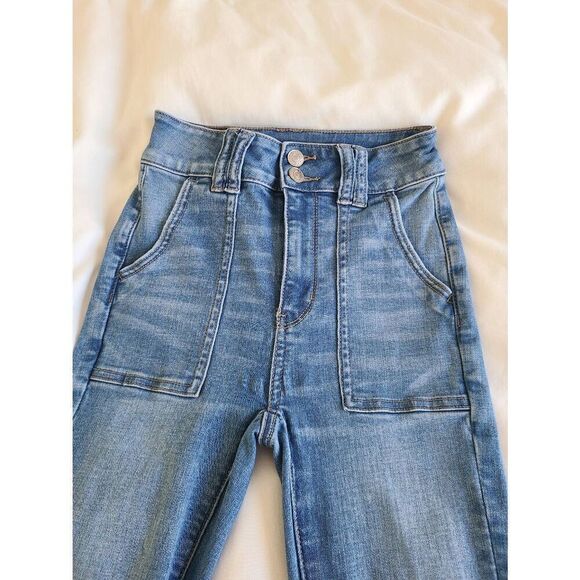 American Eagle Outfitters Super‎ Stretch Jegging Jeans Women's 00R Blue Denim - Picture 3 of 6